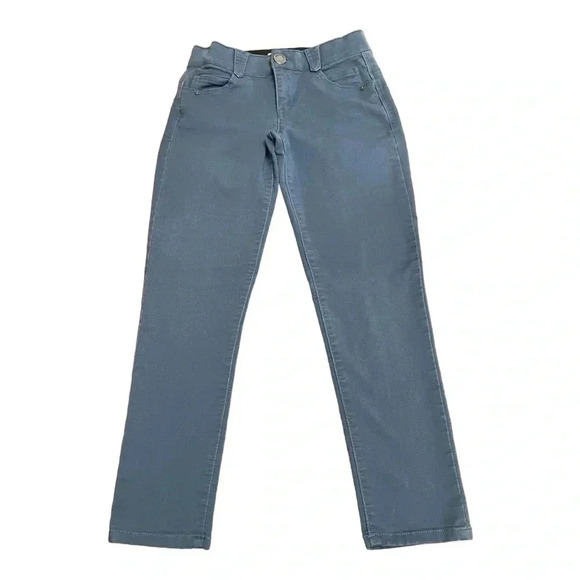 Democracy Blue Ab Technology Tummy Control Panel Mid Rise Ankle Pants Size 2 - Picture 1 of 14